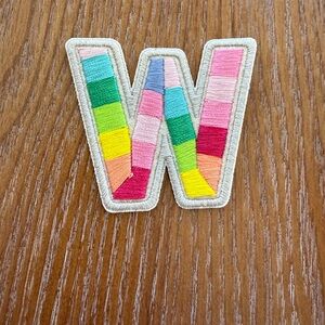 Colorful Peel N Stick Letter W